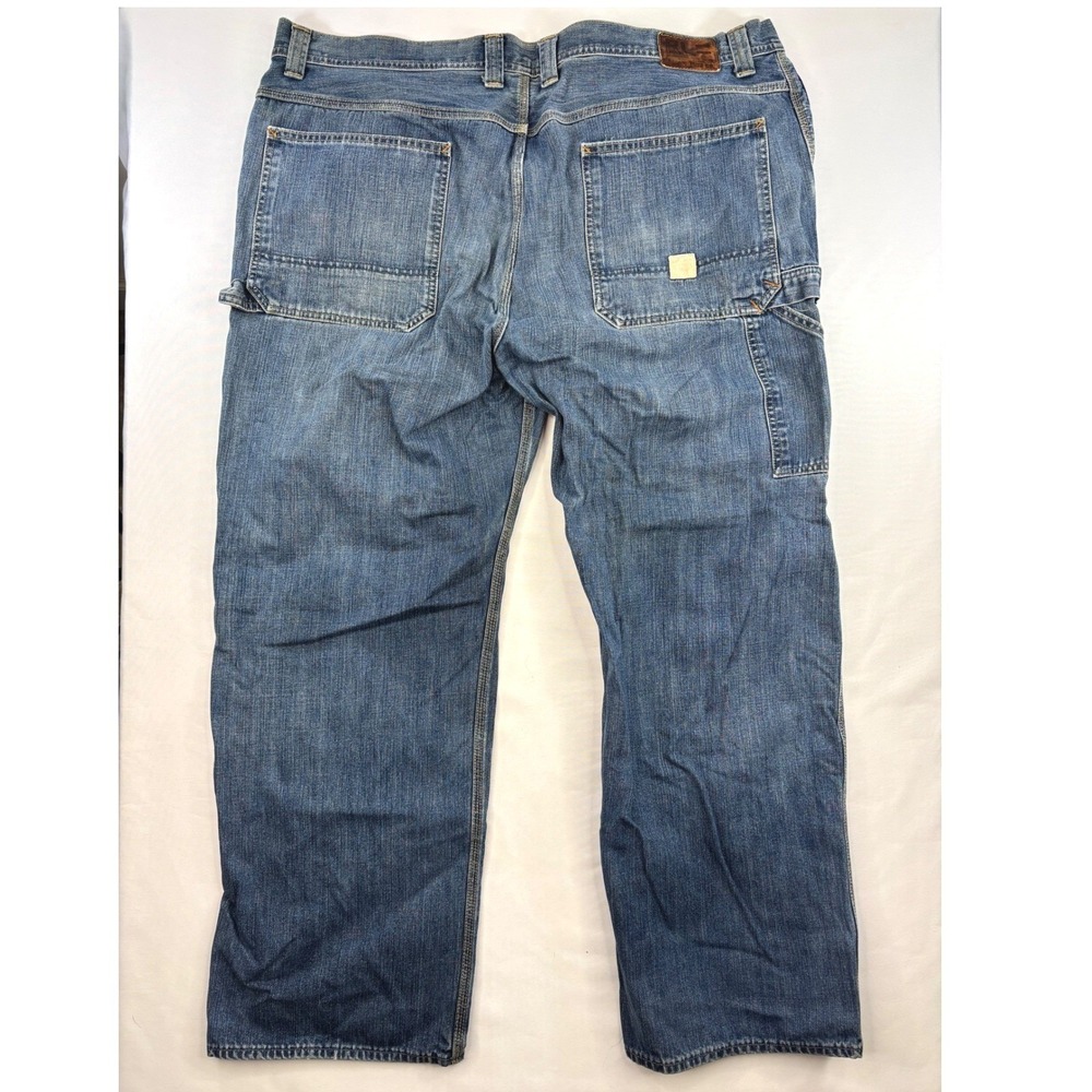 Ralph Lauren Polo Co Jeans Mens 42x32 Blue Wyatt Carpenter Loose Baggy Faded Y2K - Picture 3 of 14